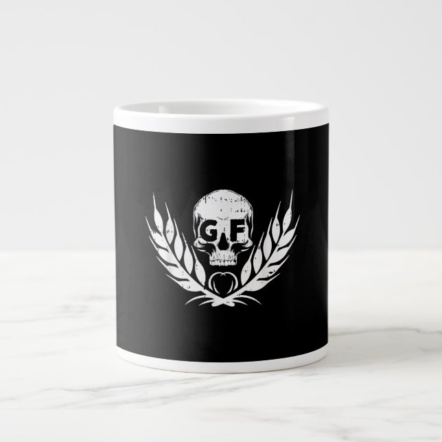 Gluten Free Coola Skull Warrior Gift Jumbo Mugg (Framsidan)