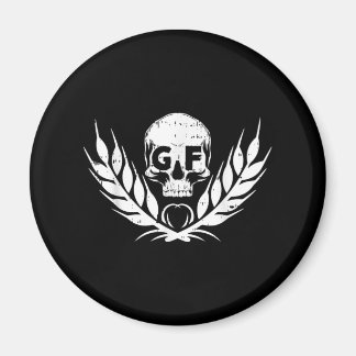 Gluten Free Coola Skull Warrior Gift Magnet