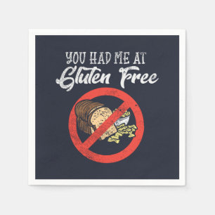 Gluten Free du hade mig Novelty Papper Pappersservett