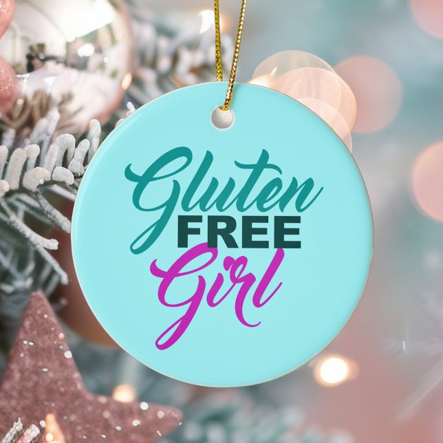Gluten Free Girl Julgransprydnad Keramik (Skapare uppladdad)