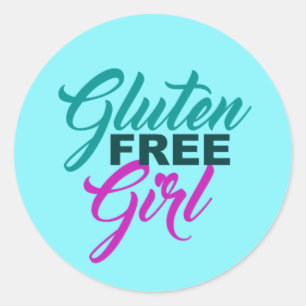 Gluten Free Girl Runt Klistermärke