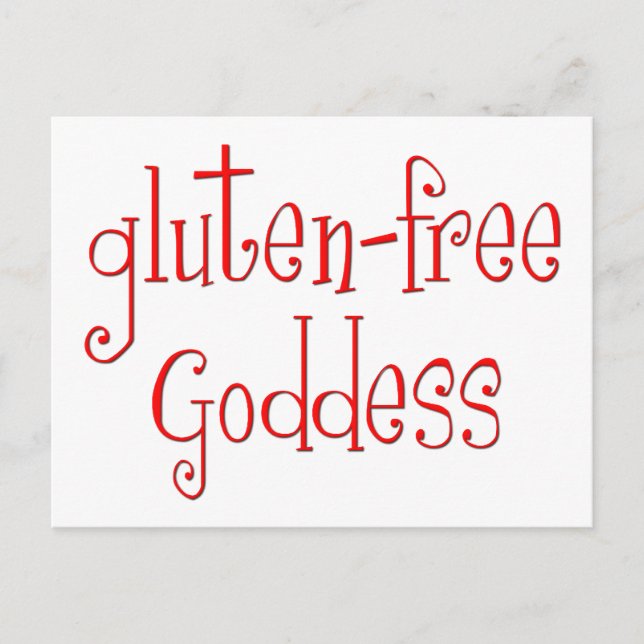 Gluten Free Goddess Vykort (Framsida)