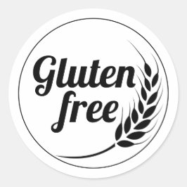Gluten Free Runt Klistermärke