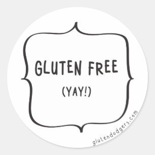 Gluten Free Stickers Runt Klistermärke