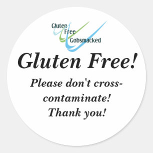 Gluten Free Stickers Runt Klistermärke