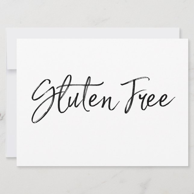 "Gluten Free"-tecken | Snyggt Hand Lettered (Framsida)