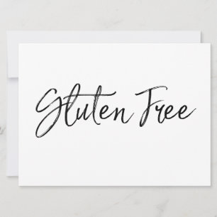 "Gluten Free"-tecken   Snyggt Hand Lettered