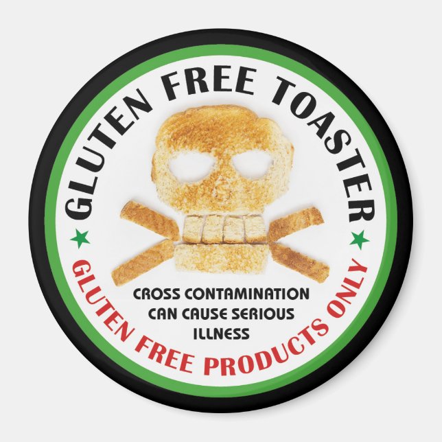Gluten Free Toaster Magnet (Framsidan)