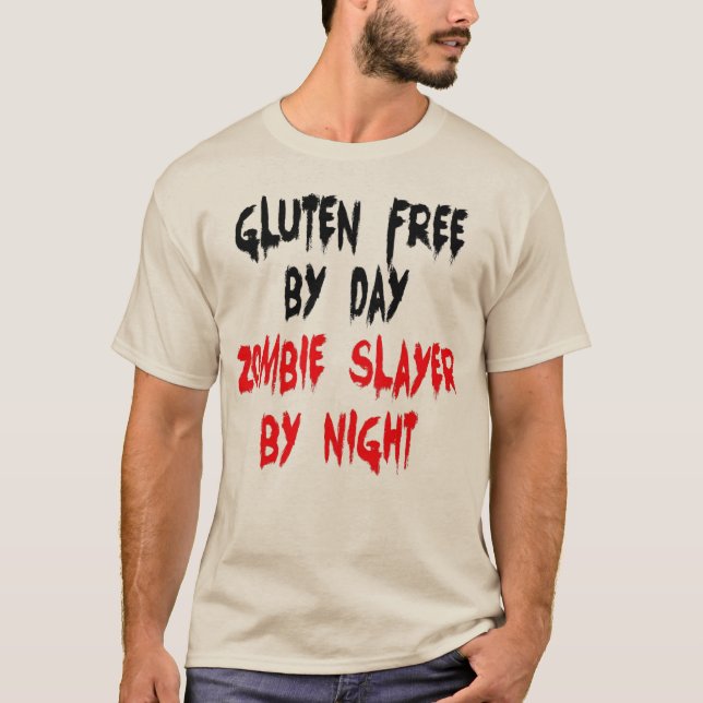 Gluten Free Zombie Sayer T-shirt (Framsida)