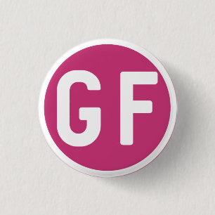 Gluten fri GF cirklar magentafärgade rosor knäpp Knapp