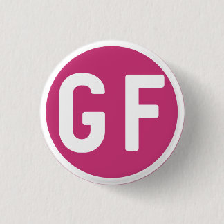 Gluten fri GF cirklar magentafärgade rosor knäppas Knapp