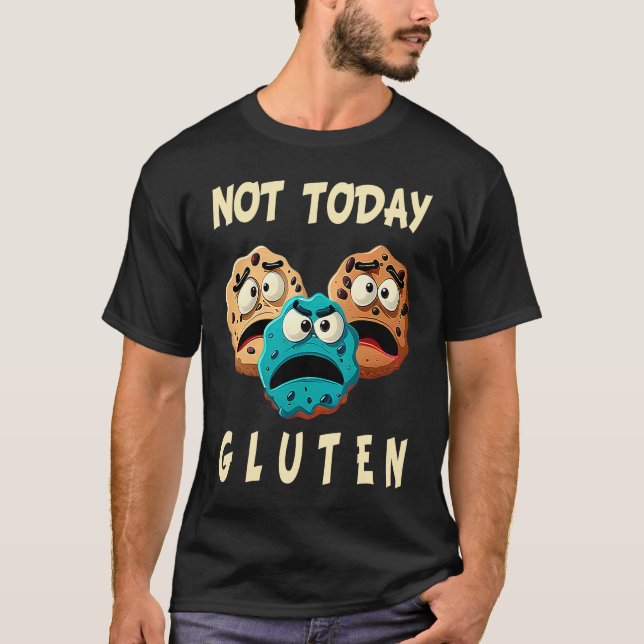 Gluten fri, i dag inte gluten Celiac Disease Aller T Shirt (Framsida)