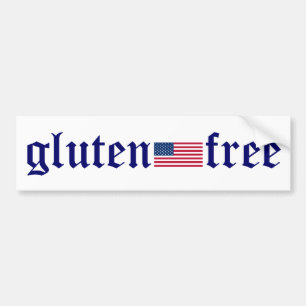 gluten-fri U.S.-flaggabildekal Bildekal