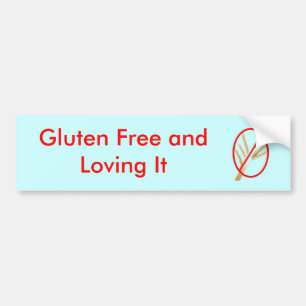 gluten-fri-vete Gluten som är fri och älskar det Bildekal