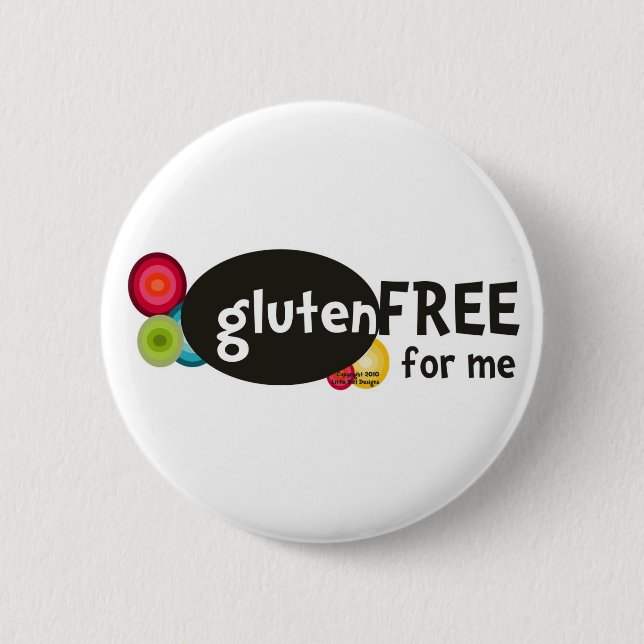 Gluten frigör för mig knapp (Framsida)