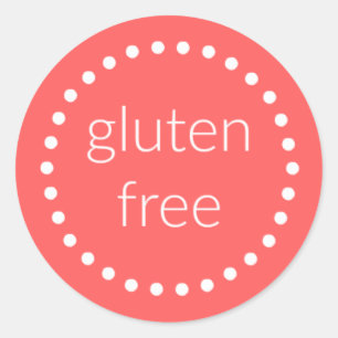 gluten frigör klistermärkear runt klistermärke