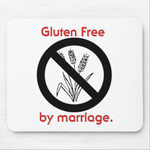 Gluten frigör vid giftermål musmatta
