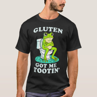Gluten Har Me Tootin Frog Gluten Intolerant T Shirt