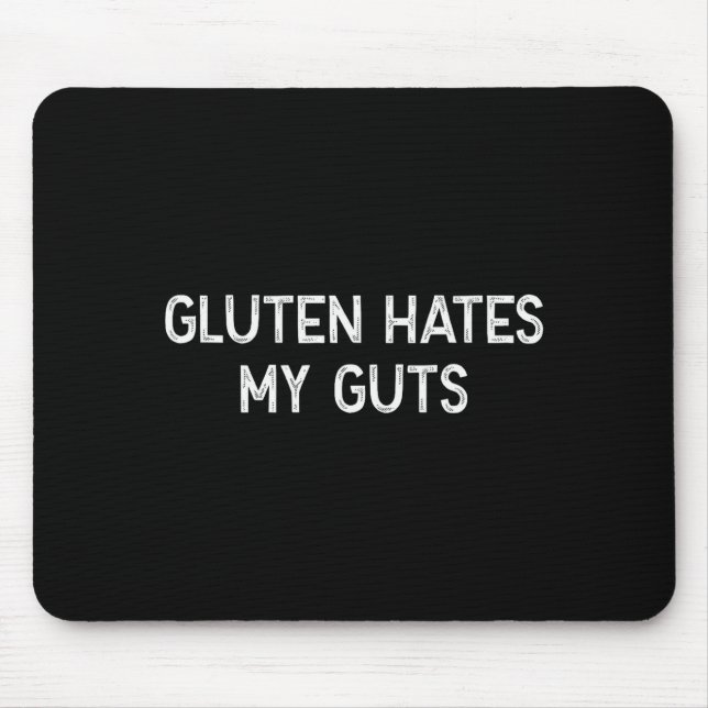 Gluten Intolerance Gluten Hates My Guts Funny Glut Musmatta (Framsidan)