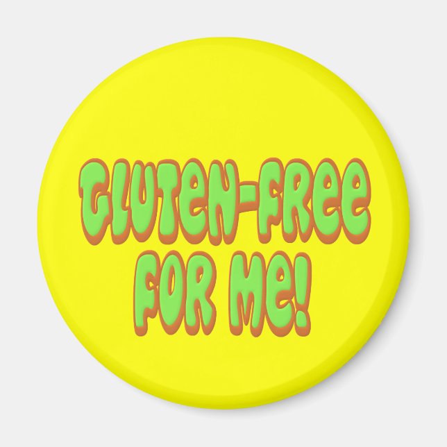 Gluten ledig för mig magnet (Framsidan)