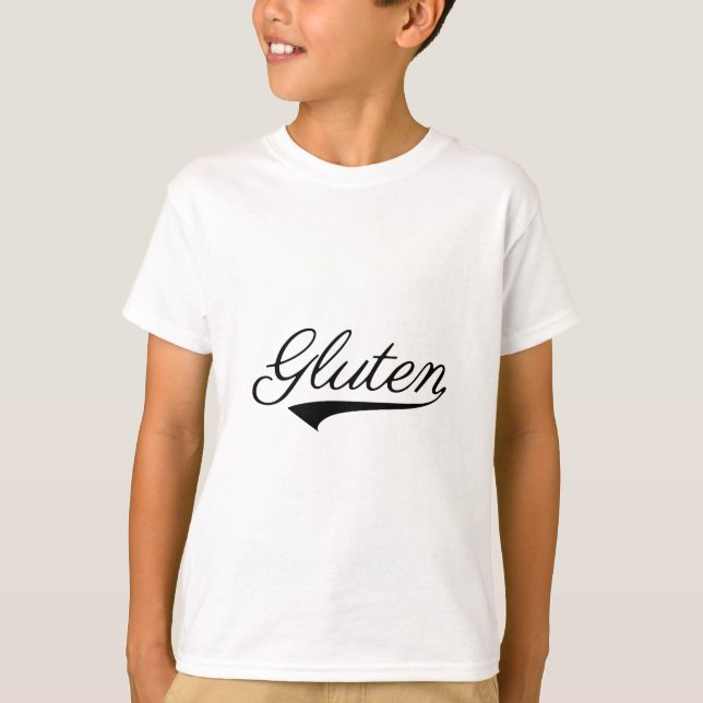 Gluten med dekoration t-shirt (Framsida)