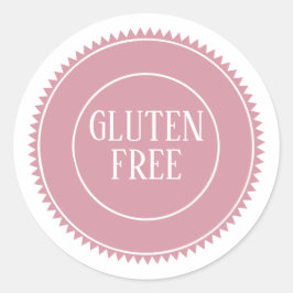 Glutenfri Allergivänlig Vintagehantverk Runt Klistermärke