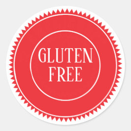 Glutenfri Allergivänlig Vintagehantverk Runt Klistermärke