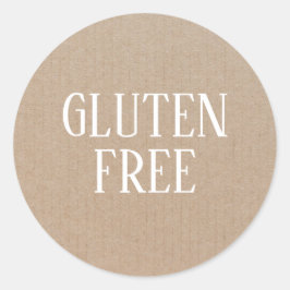 Glutenfri Allergy Säker Culinary Runt Klistermärke