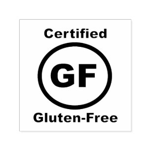 Glutenfri Auktoriserad Självfärgande Stämpel