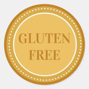 Glutenfri bagerimat Allergisäkerhet Runt Klistermärke