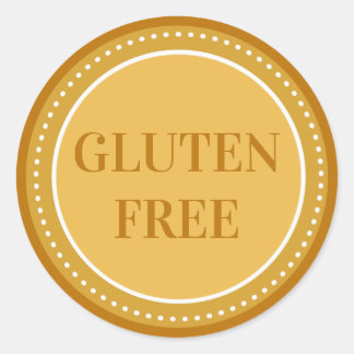Glutenfri bagerimat Allergisäkerhet Runt Klistermärke