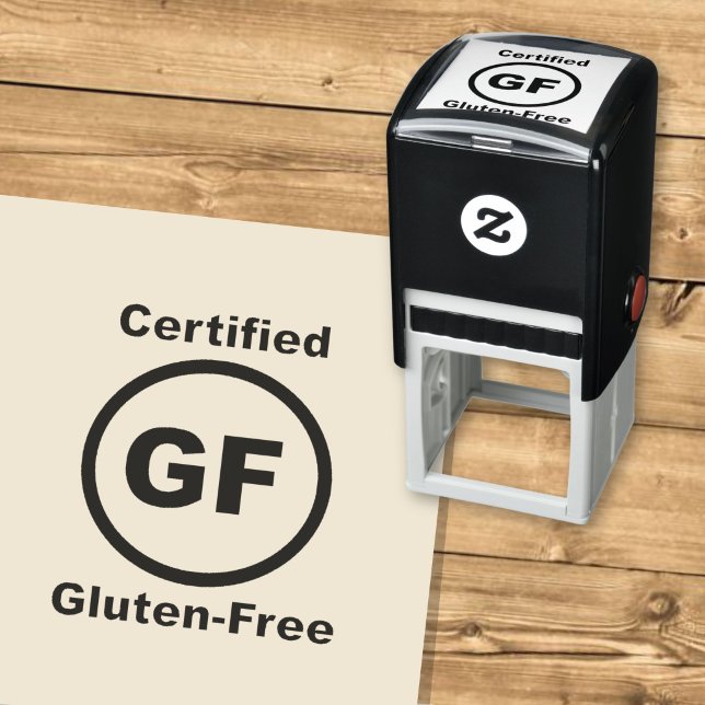 Glutenfri certifierad självfärgande stämpel (Skapare uppladdad)