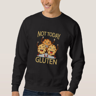 Glutenfri Gluten Är Ondt Celiaki Allergi Lång Ärmad Tröja