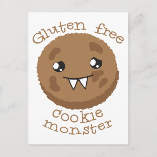 Glutenfri kakor monster vykort