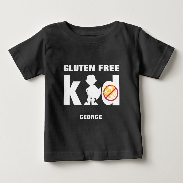 Glutenfri Kid Super Boy Celiaki T-shirt (Framsida)