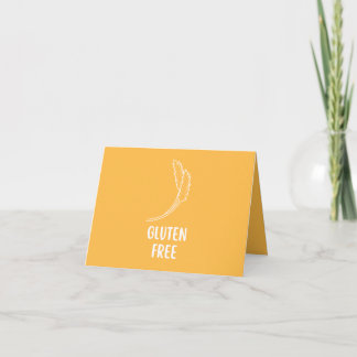 Glutenfri matetikett tack kort