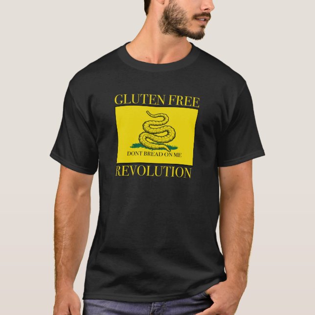 Glutenfri Revolution (mörk) T Shirt (Framsida)