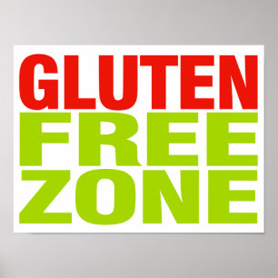 Glutenfri Zon (celiaki) Poster