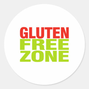 Glutenfri zon (celiaki) runt klistermärke