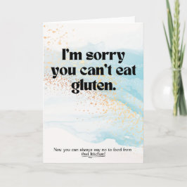 Glutenfritt Empathy Card for Celiac Disease Tack Kort