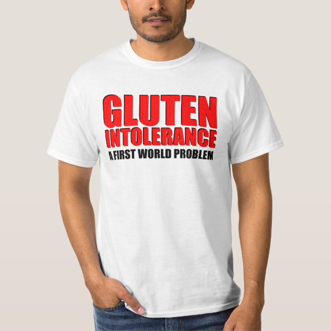 Glutenintolerans T Shirt (Framsida)