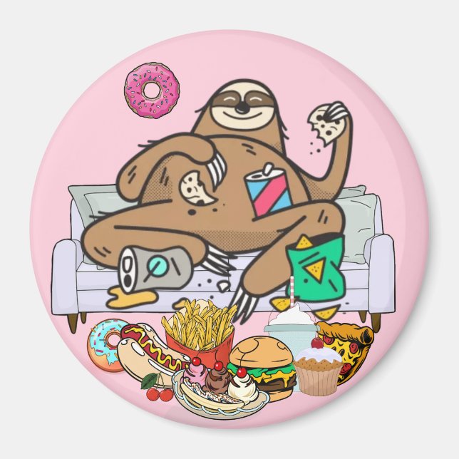 Gluttony Sloth Magnet (Framsidan)
