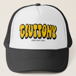 Gluttony tjockt Logotyp Truckerkeps