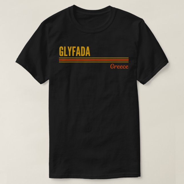 Glyfada Grekland T Shirt (Design framsida)