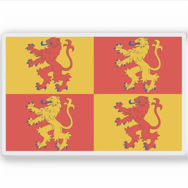 Glyndwr Banner Klistermärken (Framsida)