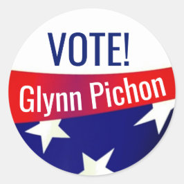 Glynn Pichon Councilman-at-Large City of Slidell Runt Klistermärke