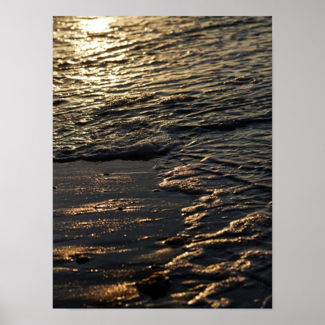 Glyssning Beach Morgon Poster (Framsidan)