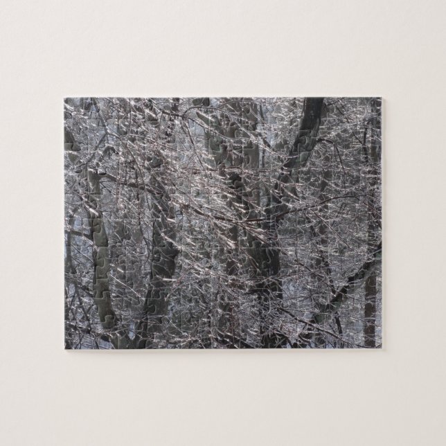 Glyssning Isig Forest in God Light I Pussel (Horisontell)