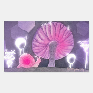 GlyssSnigel Rektangulärt Klistermärke