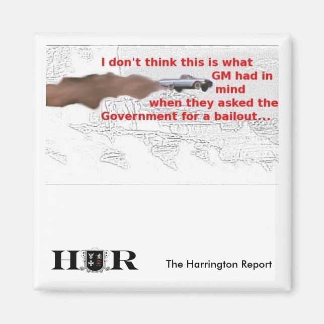 GM Bailout Magnet (Framsidan)